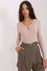 beige blouse for women, graceful & rich, bfg fashion