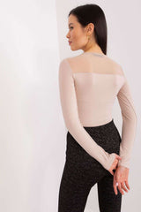 beige blouse for women, eye-catching & artistic, bfg fashion