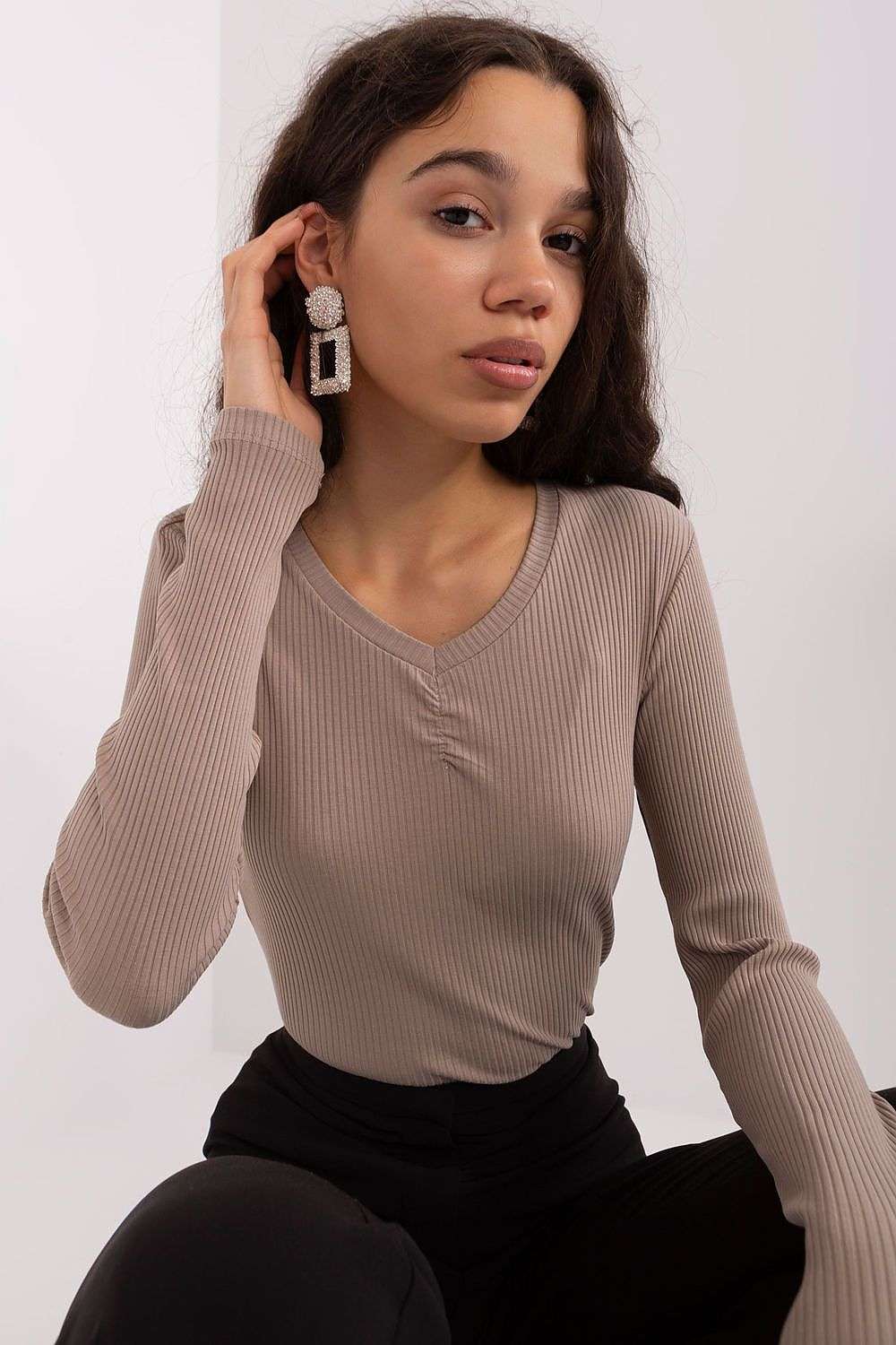 beige blouse for women, trendy & cozy, bfg fashion