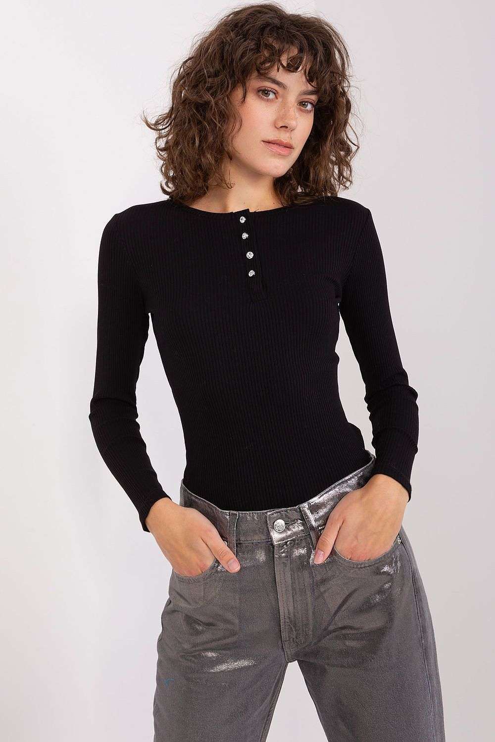 black blouse for women, shiny & sweet, bfg fashion
