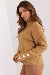 brown turtleneck for women, romantic & polished, badu fashion