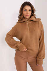 brown turtleneck for women, cute & cozy, badu fashion