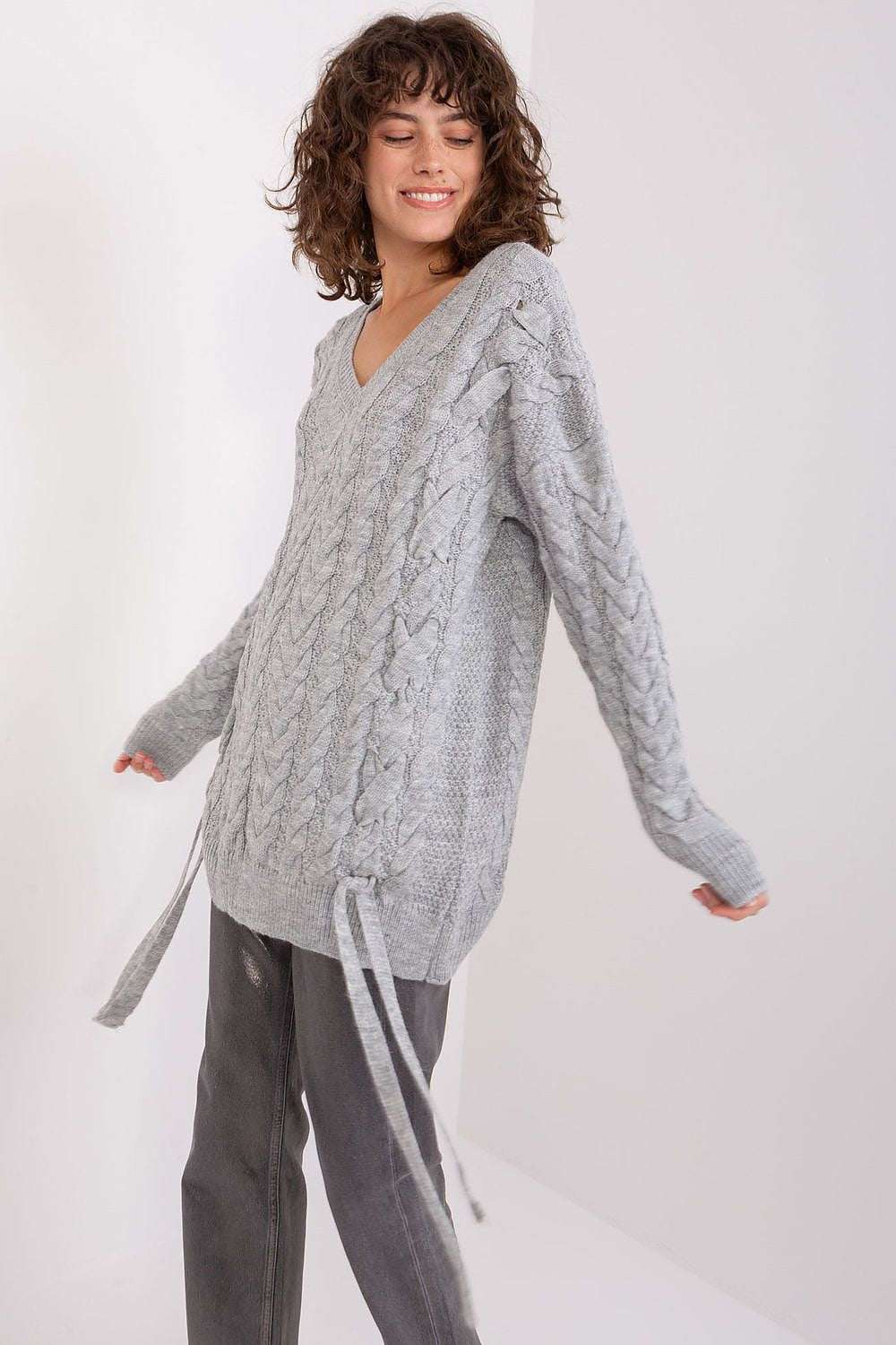 grey jumper for women, cute & breathable, badu fashion