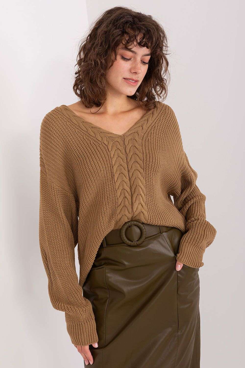 brown jumper for women, comfy & tailored, badu fashion