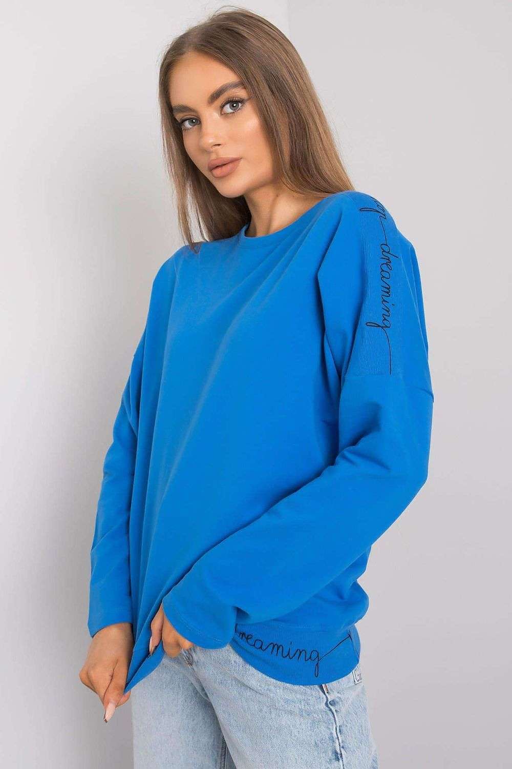 blue blouse for women, graceful & structured, relevance fashion
