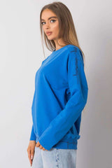 blue blouse for women, graceful & structured, relevance fashion