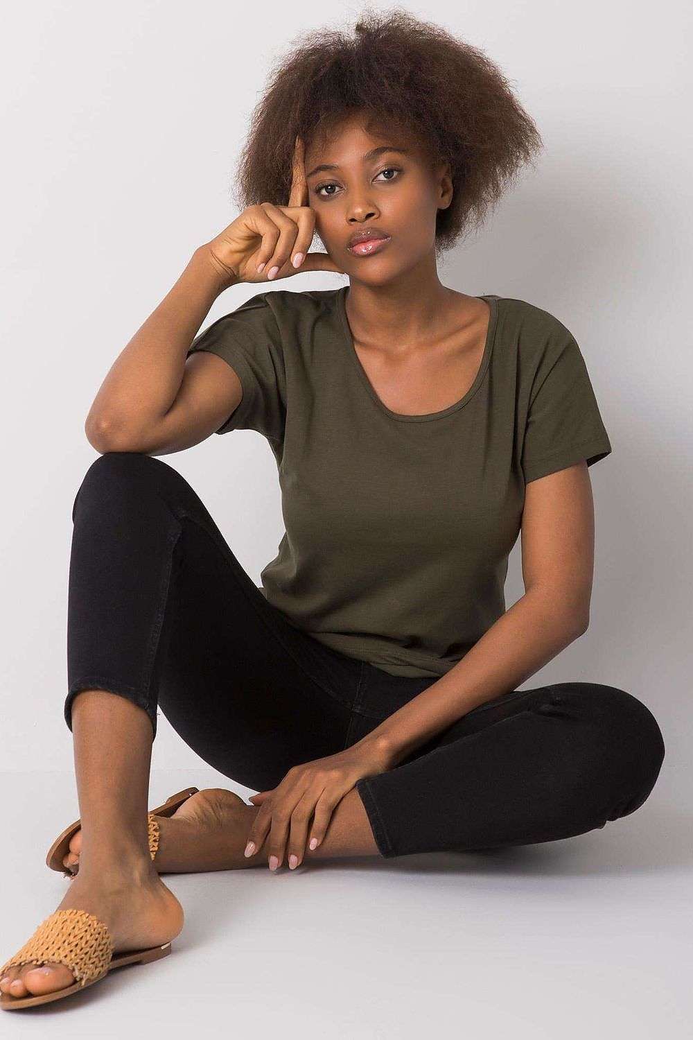 beige t-shirt for women, timeless & vibrant, bfg fashion