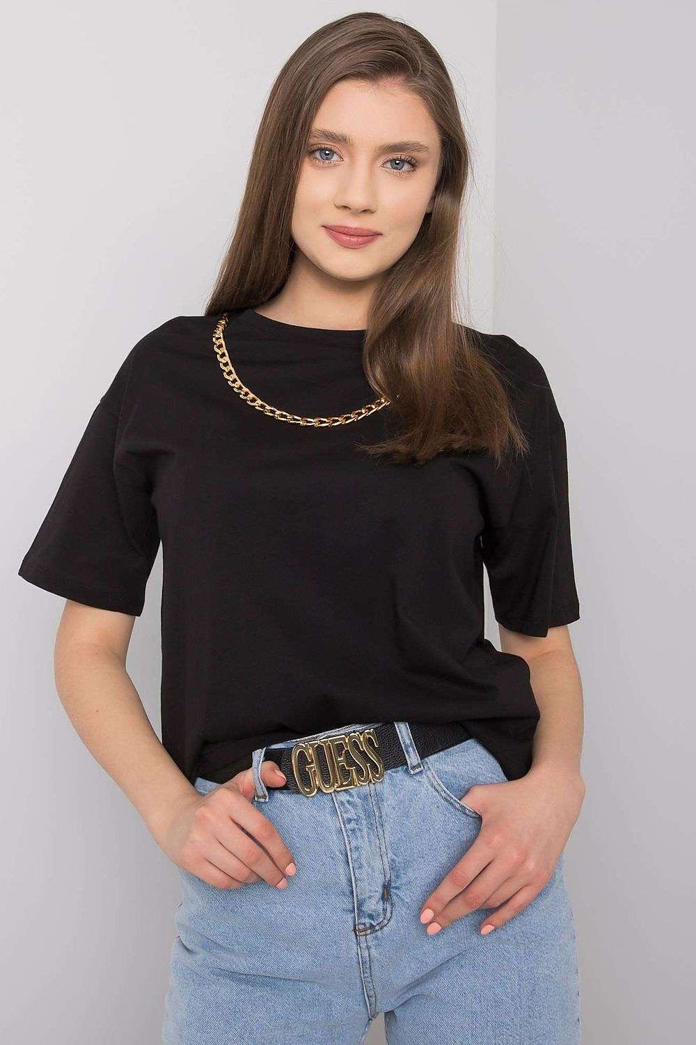 pink t-shirt for women, flowy & glamorous, rue paris fashion