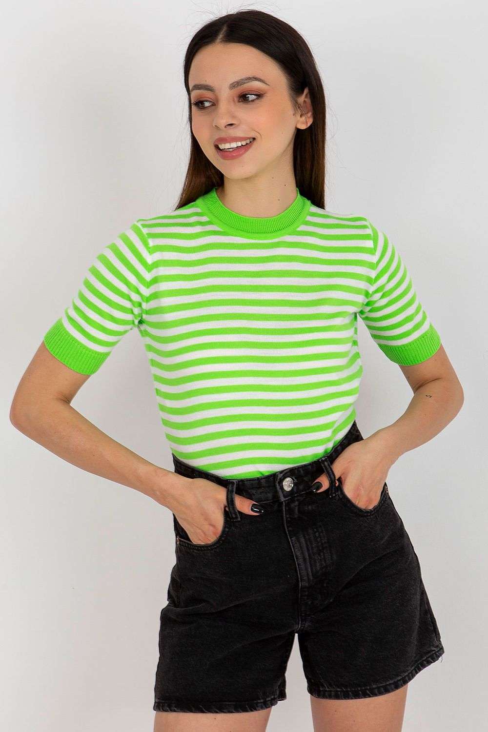 green blouse for women, effortless & dainty, badu fashion