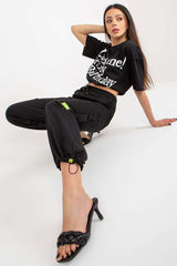 black set for women, flattering & dainty, badu fashion