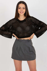 grey short skirt for women, polished & sexy, badu fashion