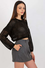 grey short skirt for women, polished & sexy, badu fashion