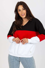 black sweatshirt for women, effortless & stretchy, relevance fashion
