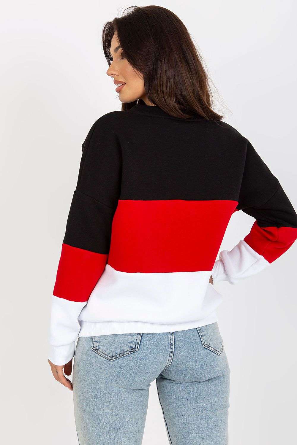 black sweatshirt for women, effortless & stretchy, relevance fashion