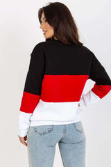 black sweatshirt for women, effortless & stretchy, relevance fashion