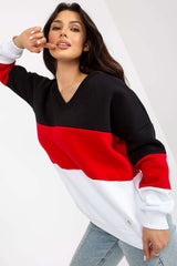 black sweatshirt for women, effortless & stretchy, relevance fashion