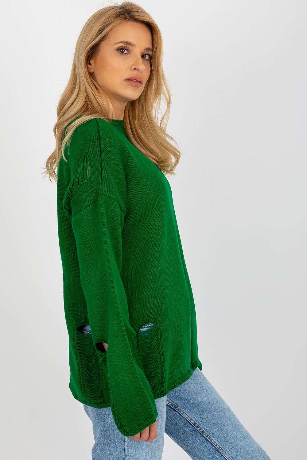 green jumper for women, contemporary & cozy, badu fashion