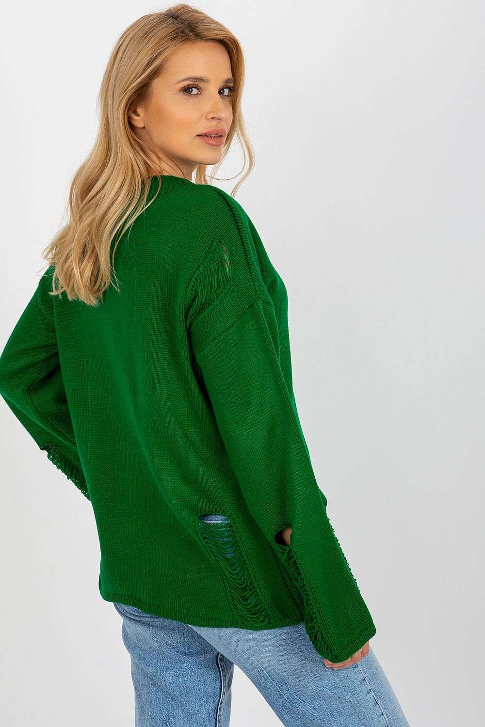 green jumper for women, contemporary & cozy, badu fashion