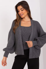 grey cardigan for women, sleek & edgy, badu fashion