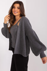 grey cardigan for women, sleek & edgy, badu fashion
