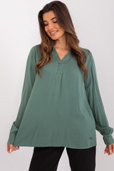 green blouse for women, breathable & functional, sublevel fashion