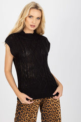 black gilet for women, trendy & breathable, sublevel fashion