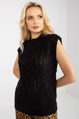 black gilet for women, trendy & breathable, sublevel fashion