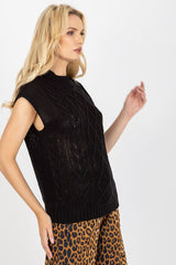 black gilet for women, trendy & breathable, sublevel fashion