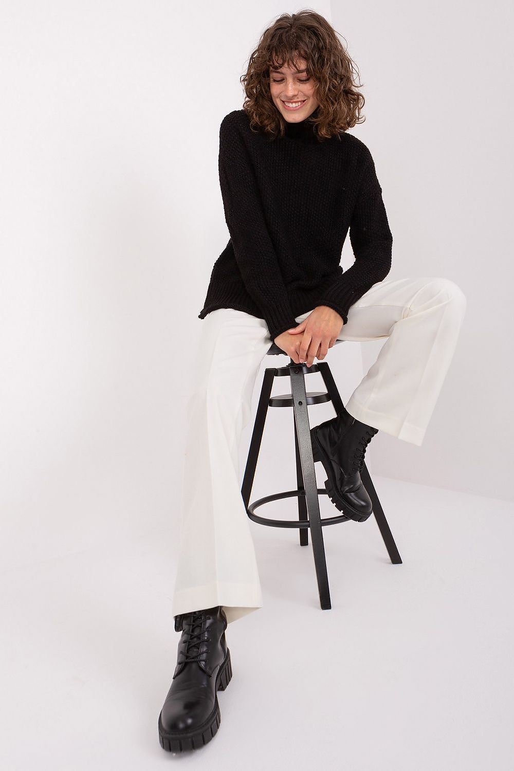 beige turtleneck for women, feminine & simple, badu fashion