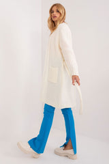 beige cardigan  for women , subtle & form-fitting, badu fashion