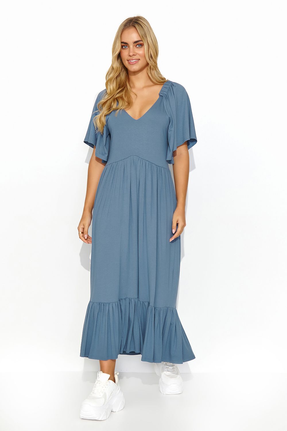 blue daydress  for women , formal & functional, makadamia fashion