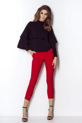 black blouse for women, subtle & luxurious, ivon fashion