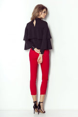 black blouse for women, subtle & luxurious, ivon fashion