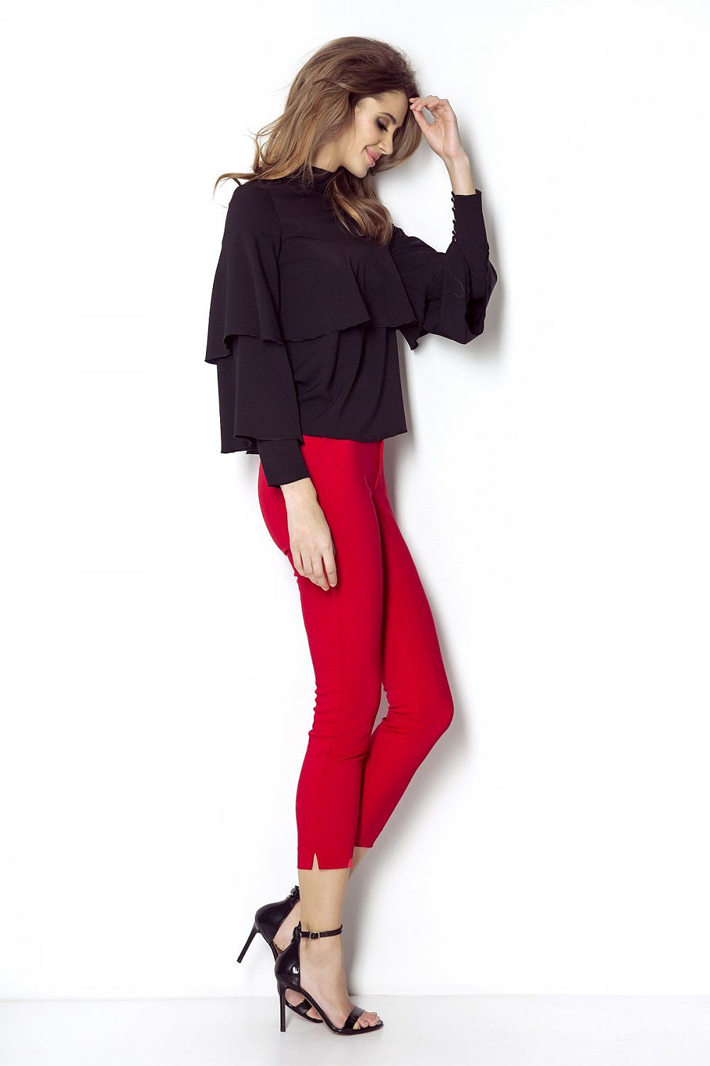black blouse for women, subtle & luxurious, ivon fashion