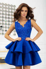 blue evening dress for women, light & unique, bicotone fashion