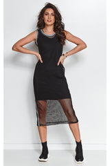 black daydress for women, youthful & shimmering, numinou fashion