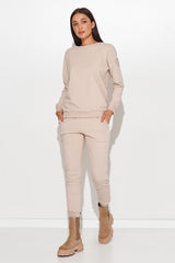 beige set for women, stylish & lightweight, numinou fashion