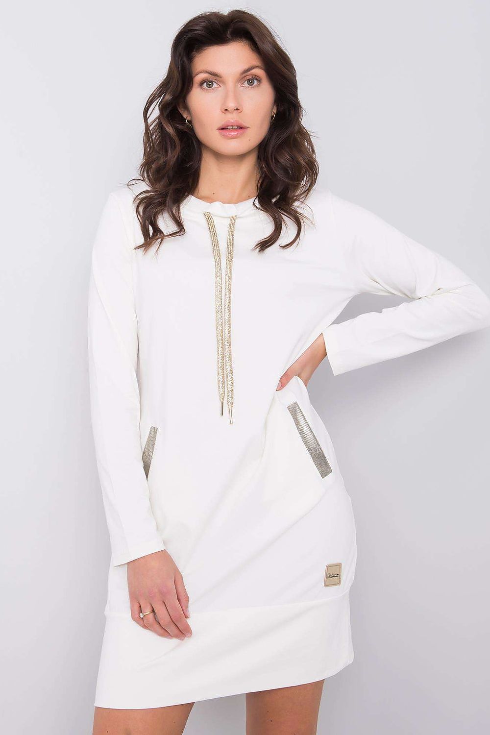 beige daydress for women, minimal & flowing, relevance fashion