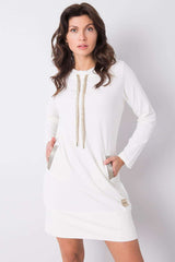 beige daydress for women, minimal & flowing, relevance fashion