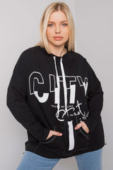 black sweatshirt for women, soft & structured, relevance fashion