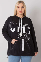 black sweatshirt for women, soft & structured, relevance fashion