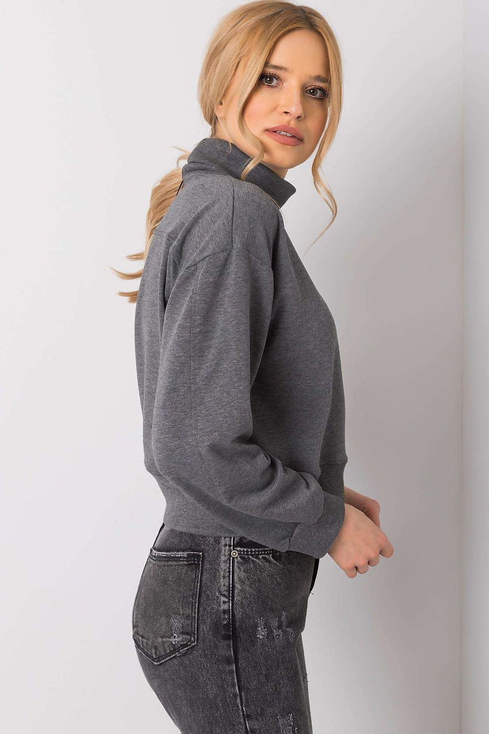 beige sweatshirt for women, minimal & rich, bfg fashion