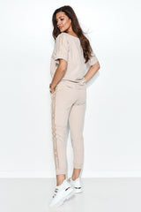 beige set for women, versatile & artistic, numinou fashion