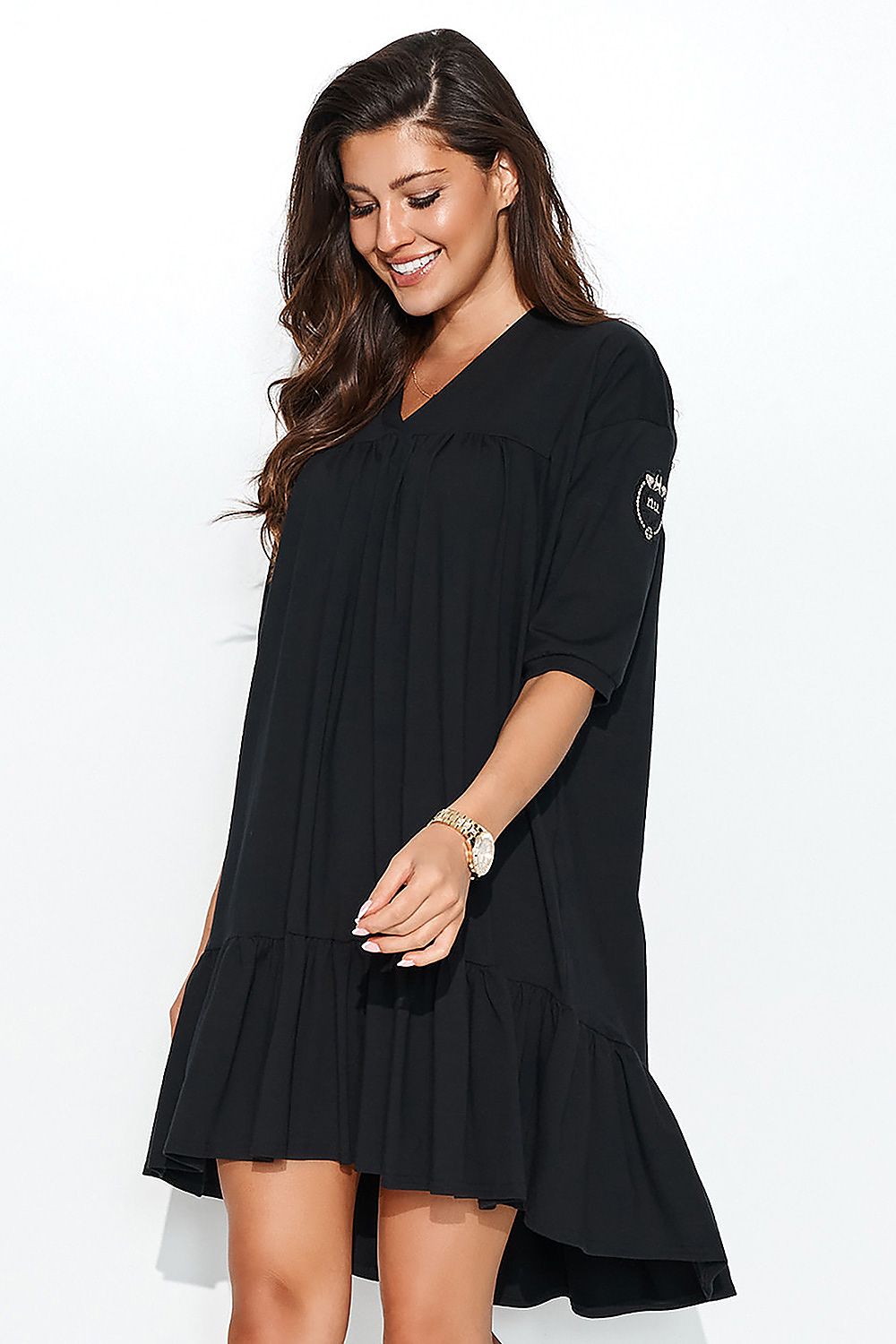 black daydress for women, feminine & formal, numinou fashion