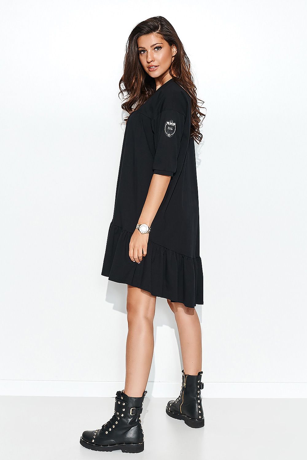 black daydress for women, feminine & formal, numinou fashion