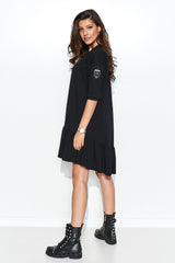 black daydress for women, feminine & formal, numinou fashion