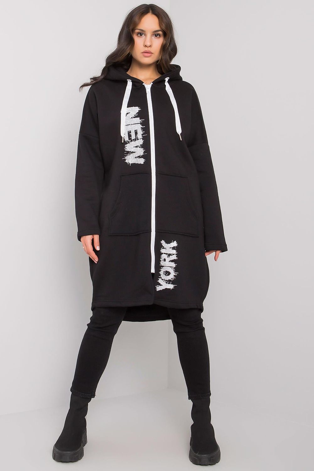 black sweatshirt for women, sleek & luxurious, relevance fashion