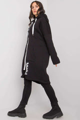 black sweatshirt for women, sleek & luxurious, relevance fashion