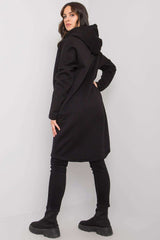 black sweatshirt for women, sleek & luxurious, relevance fashion