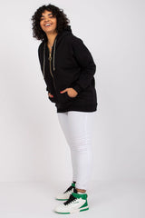black sweatshirt for women, stylish & polished, relevance fashion